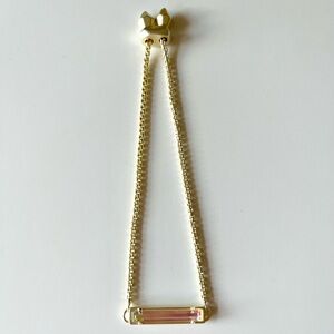 Kendra Scott Gold Adjustable Bar Bracelet in Dichroic Glass